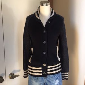 Madewell Size XS Knit Varsity Style Cardigan